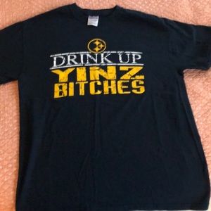 Drink up Yinz Bitches steelers tshirt